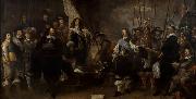 Schutters van de compagnie van kapitein Joan Huydecoper en luitenant Frans Oetgens van Waveren bij het sluiten van de Vrede van Munster Govert flinck